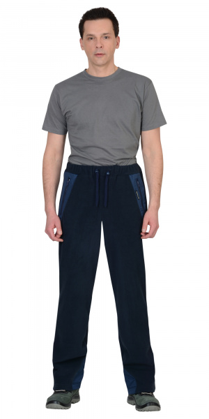 Брюки флисовые "Актив" т.синий (тк.Флис,280)